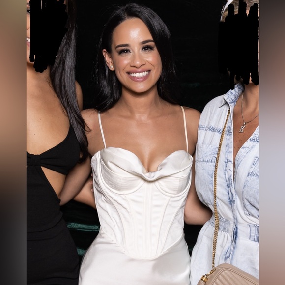 CHARMAINE IVORY CORSET MIDI DRESS - Picture 7 of 12